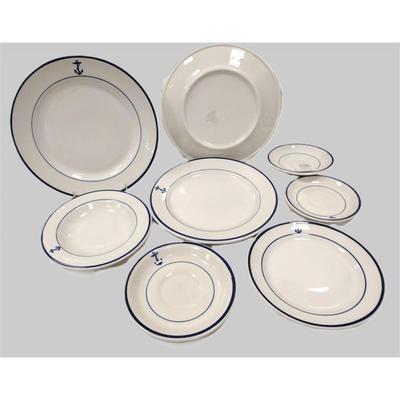 SHENANGO CHINA U.S. NAVY PLATES AND SAUCERS
