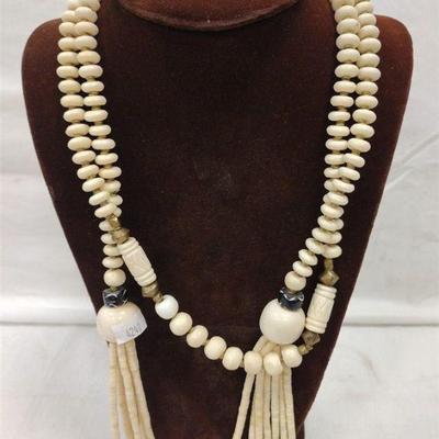 Bone flapper necklace
