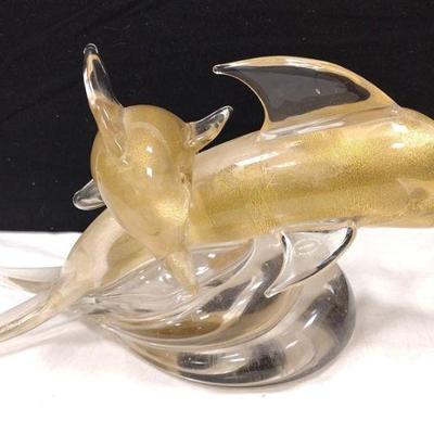 ARCHIMEDE SEGUSO MURANO GLASS DOLPHIN