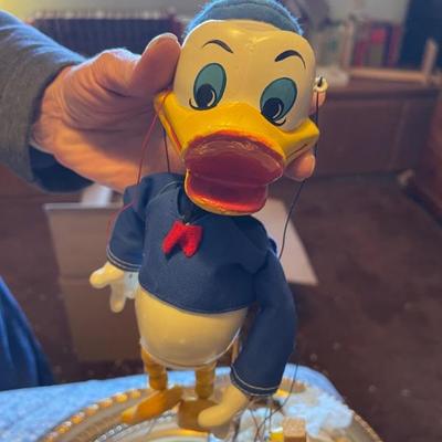 Donald Duck puppet in original box 