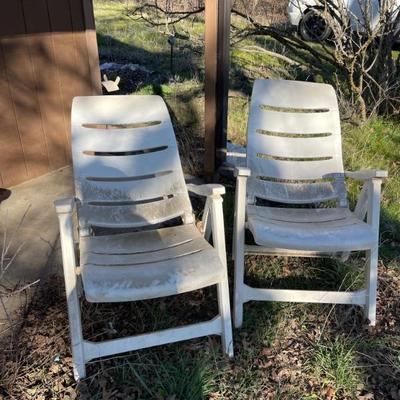 Plastic chairs 