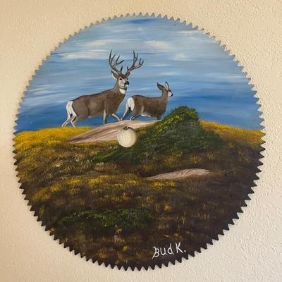 Painted  saw blade 