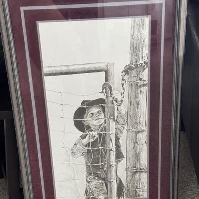 Signed print by Steve Johnson. COA provided 