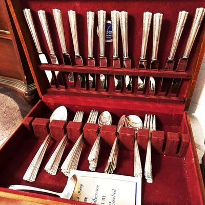Sterling Flatware Set 