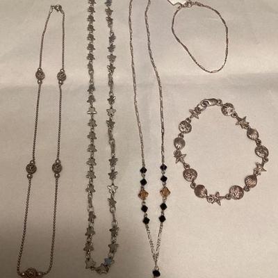 MMM079 Sterling Silver Necklaces & Bracelets 