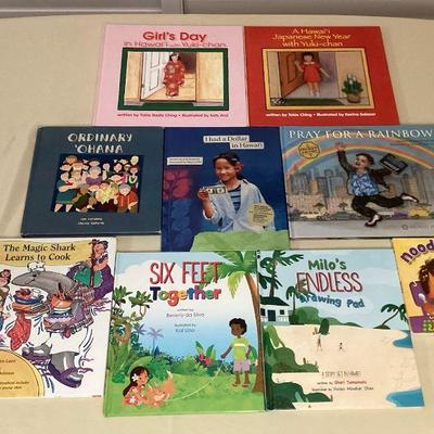 MMM015 Nine Children’s Hawaiian Hardcover Books 