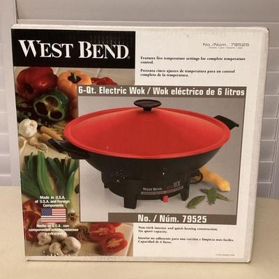 MMM021 West Bend 6-Quart Electric Wok New