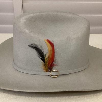 MMM147 Brito Hats Light Grey Cowboy Hat Size 7 1/8