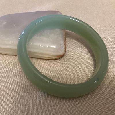 MMM158 Lake Green Jade Bangle Bracelet New 