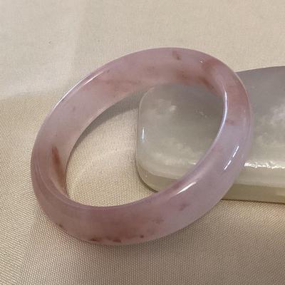 MMM156 Light Violet Jade Bangle Bracelet New 