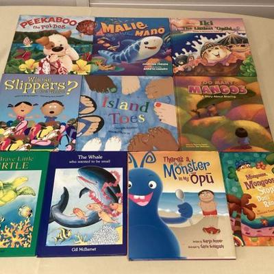 MMM013 Ten Children’s Hawaiian Hardcover Books 