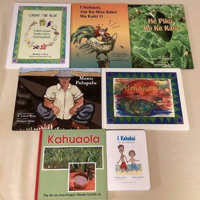 MMM017 Seven Children’s Hawaiian Hardcover Books 