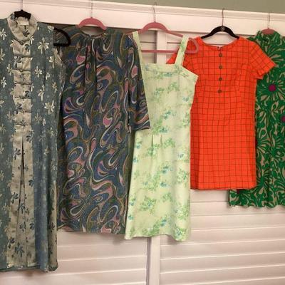 MMM138 Five Vintage Women’s Dresses