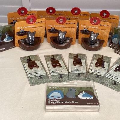 MMM208 Paper Clip Containers, Mix & Match Magic Clips & Leather Bookmarks Brand New