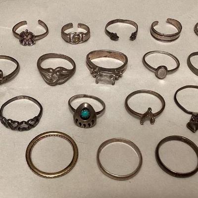 MMM084 Sterling Silver Rings & Toe Rings