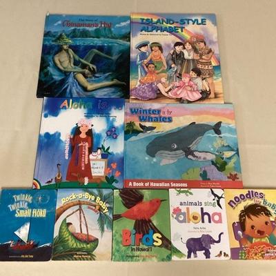 MMM018 Nine Children’s Hawaiian Hardcover Books 