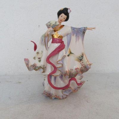 Bradford Exchange Silken Whispers Collection "Delicate Elegance" First of Three Figurine - with COA - In Box