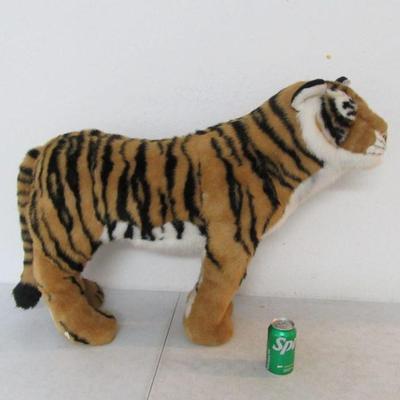 Vintage 2012 FAO Schwarz Toys R Us JUMBO Tiger - With Tag - 27" Tall x 36" Long