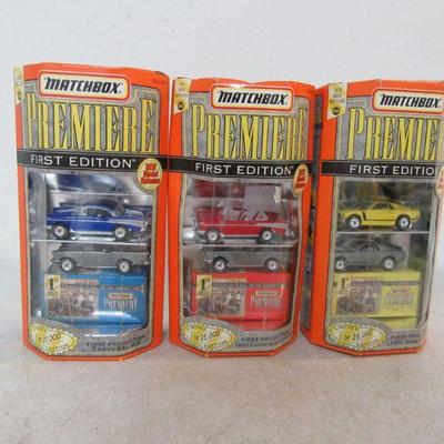 Mattel Matchbox Limited Edition Premier 2-Pack '57 Chevy Convertible, 1970 Boss Mustang & Chevy Bel Air - NIB