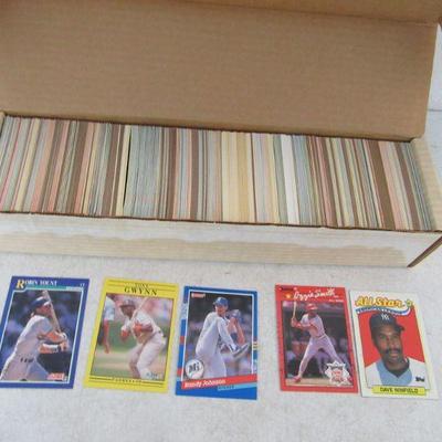 Box of Sports Trading Cards