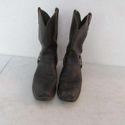 Men's Oil & Chemical Resistant Square Toe Harness Boots - Size 12