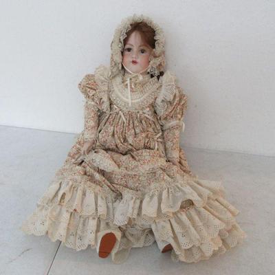 Vintage 1979 Reproduction of Armand & Marseille of 1910s 32" Porcelain Doll #390