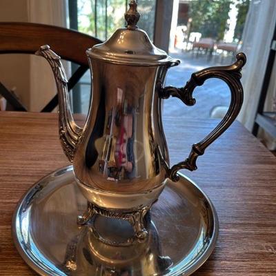 W. M. Rogers Co. 800 Sterling heavy teapot 
