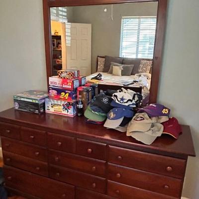 Bassett 8 drawer dresser. Measures 64” x 34” x 18”. Offered at $220. 