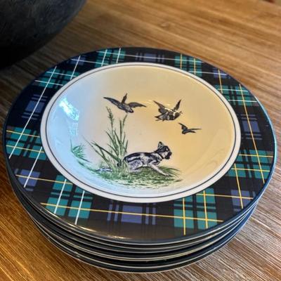 Set of 8 Mottahedeh Rare Sir Humphrey Wakefield bowls 