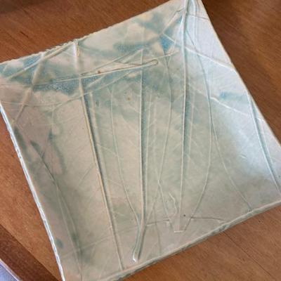 Hand made glazed pottery 