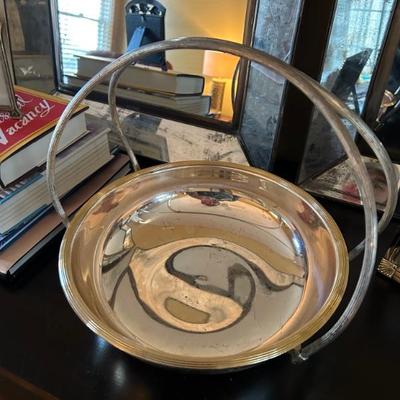 Made in Italy masive silver plated basket 