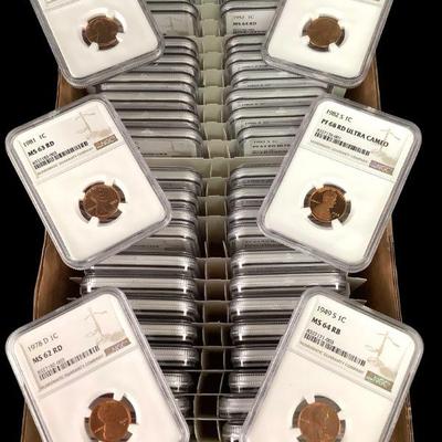 TN216 1937-1986 NGC Slabbed Lincoln Cents	1937-1986 and a single 1997
