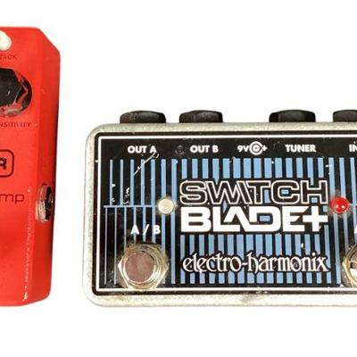 ANMC759 Two Guitar Pedal Lot 2	Electro Harmonix switchblade plus channel selector & MXR Dyna comp mini compressor
