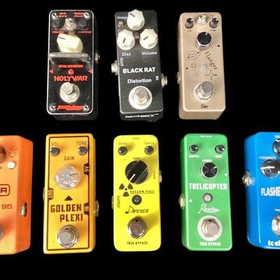 ANMC772 Colorful Guitar Effects Pedal Lot	8 pedals total
