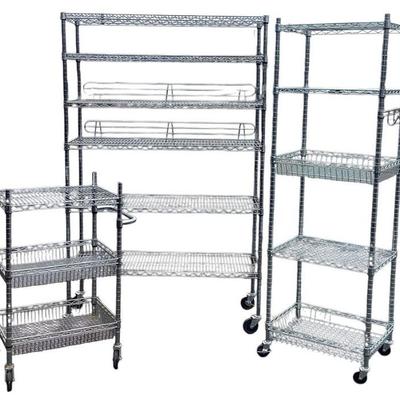 POES781 NSF Industrial Shelving Units Lot	Five total
