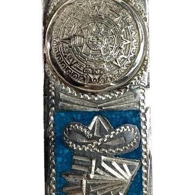 TN228 Mexico Silver Money Clip
