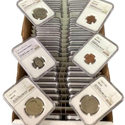 TN217 1944- 1990 Misc, NGC, Slabbed US Coins	1944-1990
