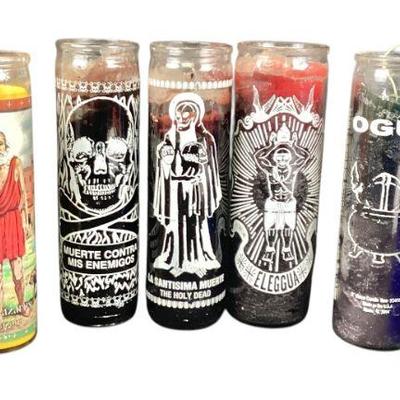 ANMC762 Altar/Devotional Candle Lot	Seven total candles
