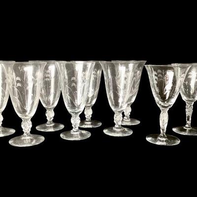 KEKU749 Duncan + Miller Lily Of The Valley Glasses	Set of nine glasses
