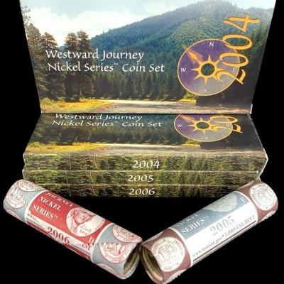 TN93 Westward 2004 (2) 2005 And 2006 And 2005 And 06 Rolls Nickels	The 2005 set has an extra certificate of authenticity 
