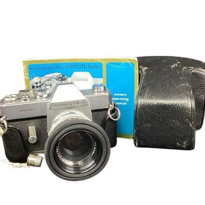 KEKU763 Mamiya/Sekor 1000DTL Series Camera	Camera, cover and manual
