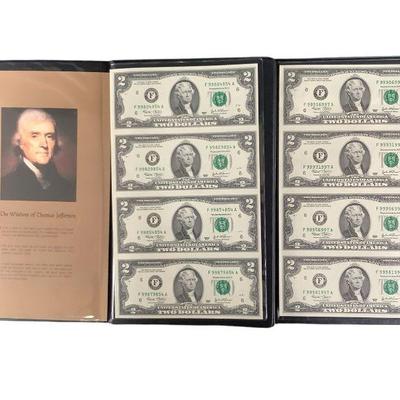 TN129 2 Sets Of $2 Uncut Sheets
