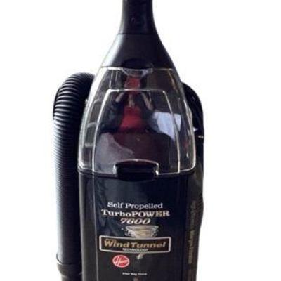 KEKU786 Hoover Self Propelled Turbo 7600 Vacuum	Comes with bag of attachments, extra filters, and original manuals 
