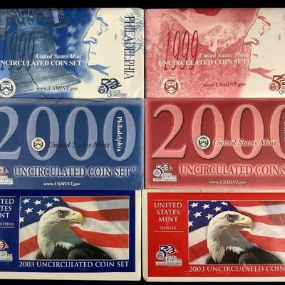 TN130 1999, 2000, 2003 Mint Sets
