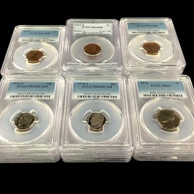 TN128B 24 Miscellaneous PCGS Slabs
