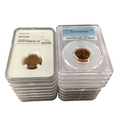 TN121 17 Lincoln Cents NGC / PCGS
