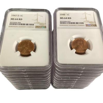 TN131 20 NGC Graded Lincoln Cents
