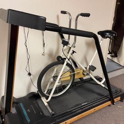 Treadmill and bike 