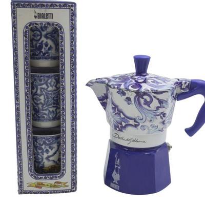 BIALETTI DOLCE AND GABBANA 3 CUP ESPRESSO SET