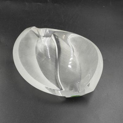 LALIQUE CRYSTAL PHILIPPINES LEAF FORM ASHTRAY